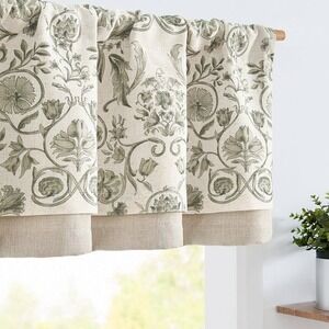 Jinchan Floral Valance Curtain  50x16